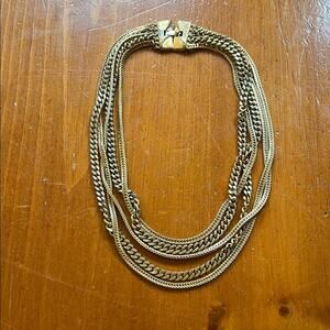 Monet Elegant Gold Multi-Layer Necklace